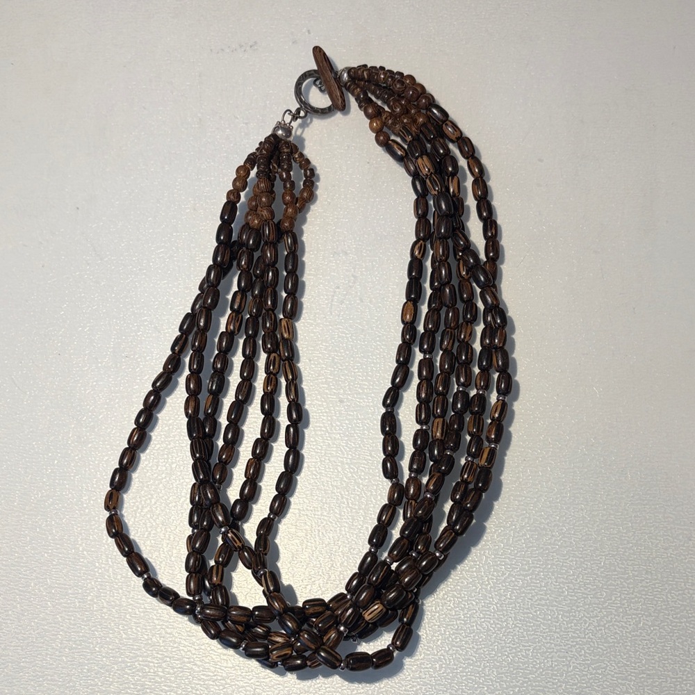 Silpada Multi-Strand Brown Necklace